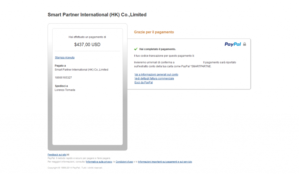 Honor6-acquisto-grazie_per_avere_effettuato_il_pagamento_-_PayPal