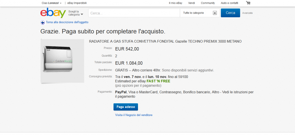 Caldaiemurali-inserzione-Ebay-acquisto-effettuato