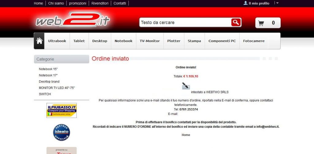 web2it-6 bonifico